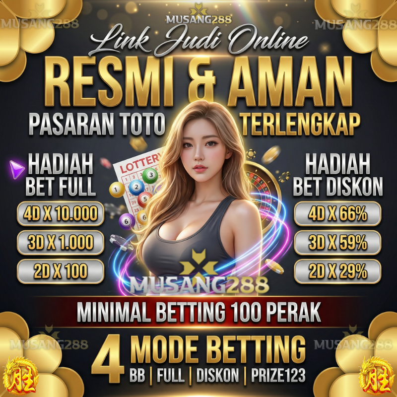 MUSANG288 | Hadiah Bet Full: 4D 10.000, 3D 1.000, 2D 100 Toto Resmi
